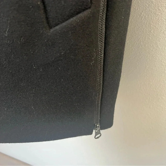 Mackage Black Wool Blend Double Breasted Pea Coat Military Designer Women’s XS - Picture 9 of 15